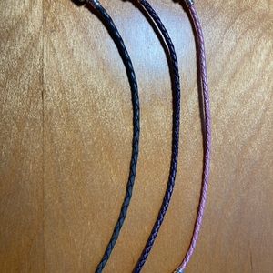 Pandora leather single wrap bracelets